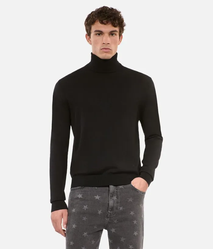 Men Sweaters THE KOOPLES Black Wool Sweater Men Sweaters THE KOOPLES Black Wool Sweater