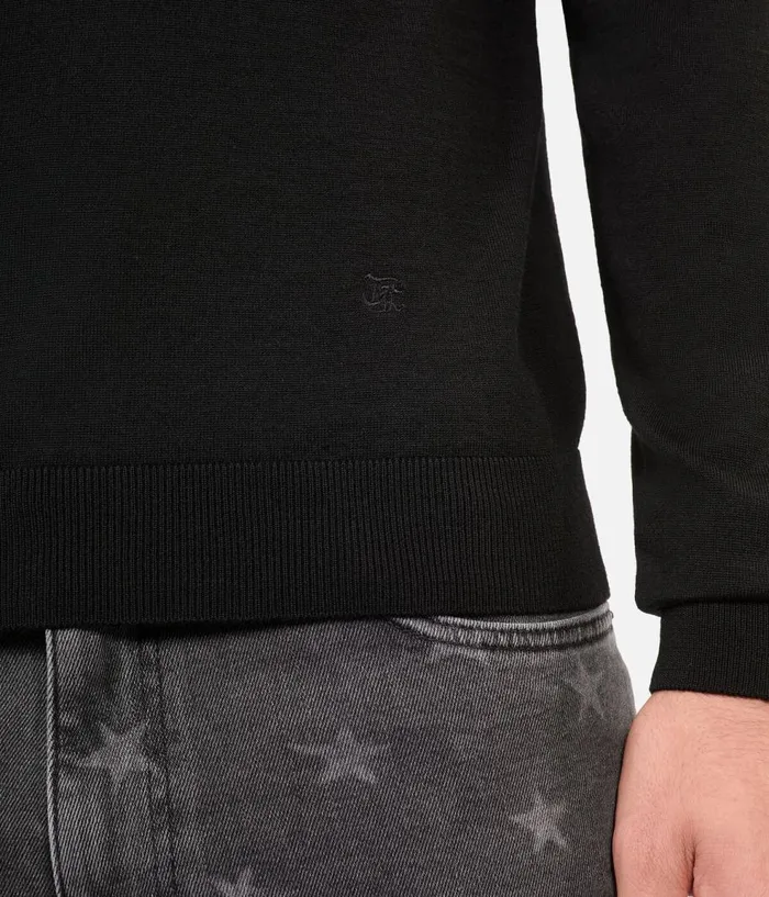 Men Sweaters THE KOOPLES Black Wool Sweater Men Sweaters THE KOOPLES Black Wool Sweater
