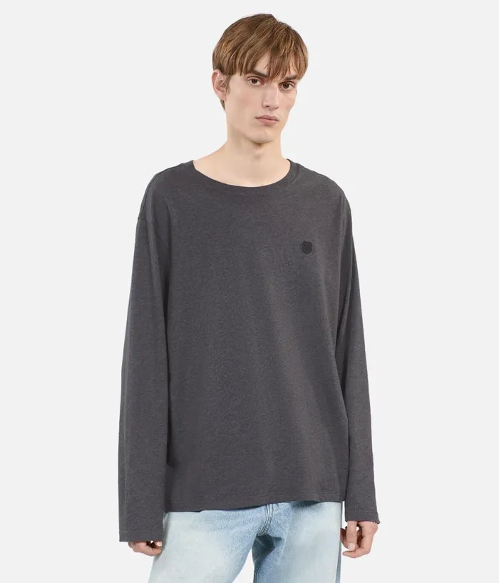 Men Tshirts THE KOOPLES Grey Longsleeved Tshirt Men Tshirts THE KOOPLES Grey Longsleeved Tshirt