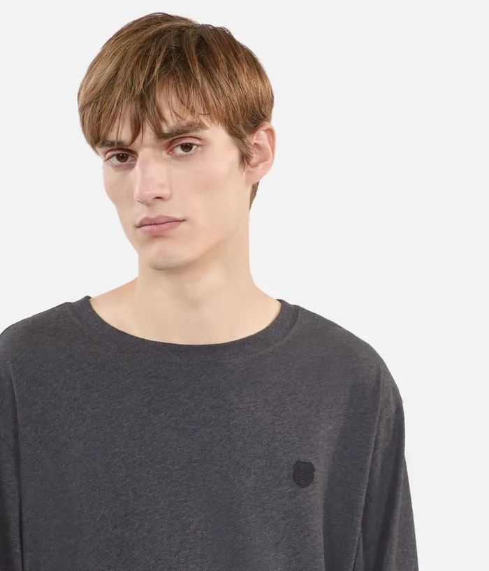 Men Tshirts THE KOOPLES Grey Longsleeved Tshirt Men Tshirts THE KOOPLES Grey Longsleeved Tshirt