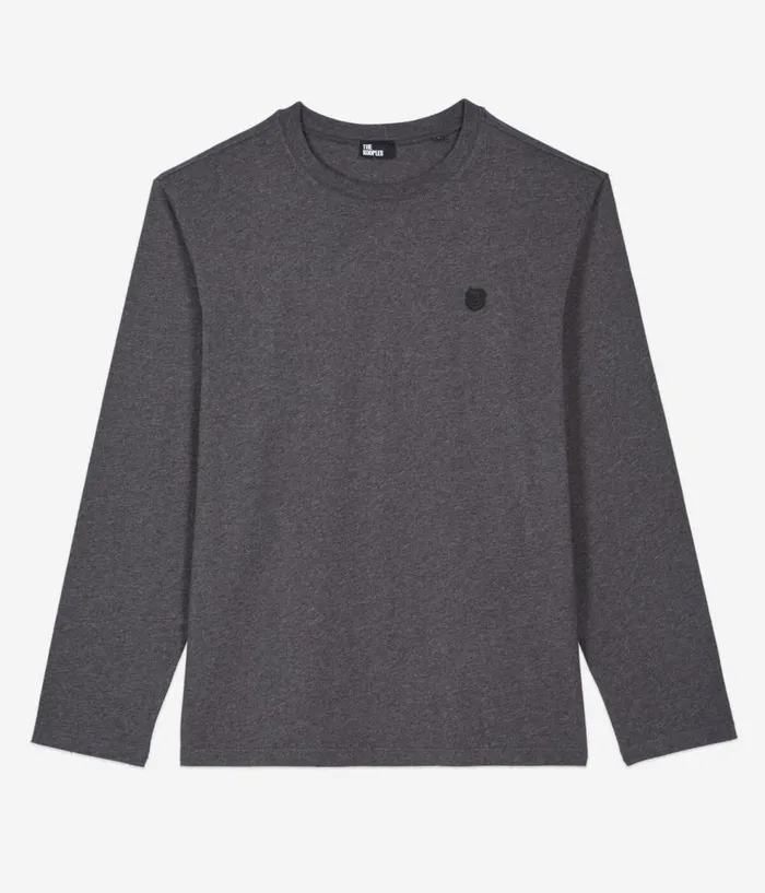 Men Tshirts THE KOOPLES Grey Longsleeved Tshirt Men Tshirts THE KOOPLES Grey Longsleeved Tshirt