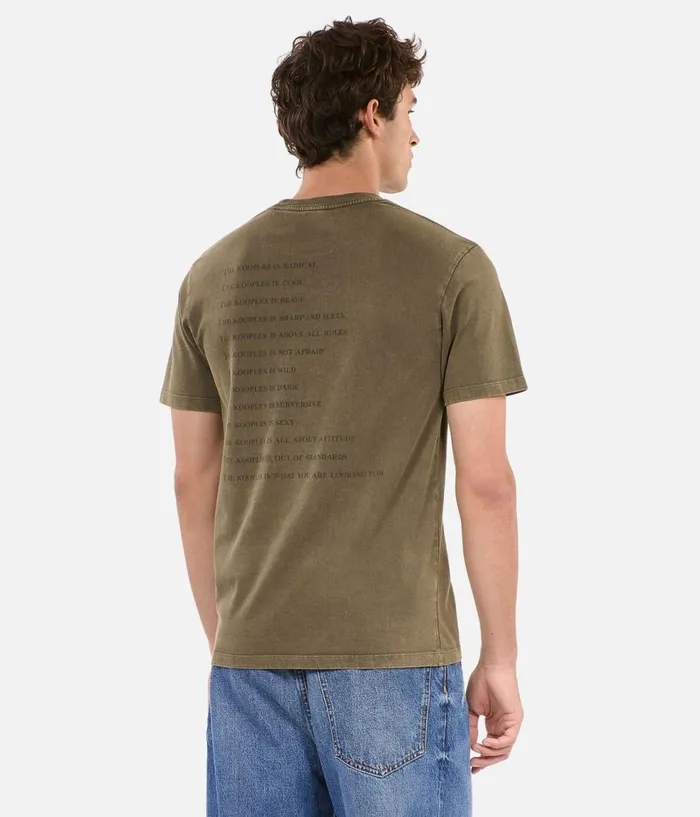Men Tshirts THE KOOPLES Khaki What Tshirt Men Tshirts THE KOOPLES Khaki What Tshirt