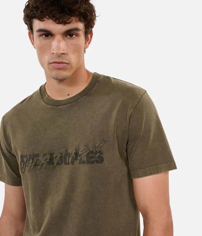 Men Tshirts THE KOOPLES Khaki What Tshirt Men Tshirts THE KOOPLES Khaki What Tshirt