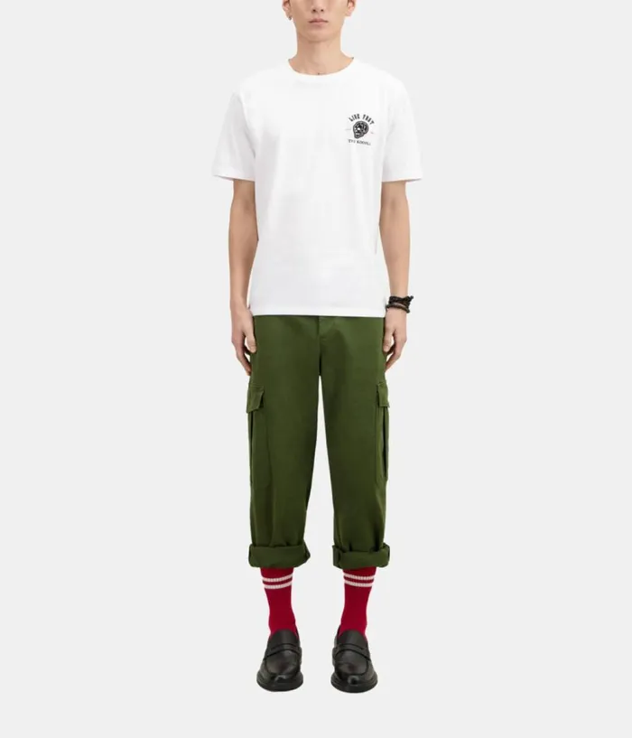 Men Tshirts THE KOOPLES White Live Fast Tshirt