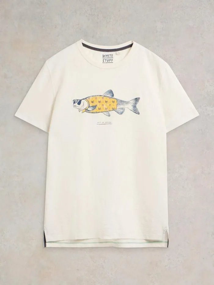 Men TSHIRTS White Stuff Out Of Offish Graphic Tee White Print Men TSHIRTS White Stuff Out Of Offish Graphic Tee White Print
