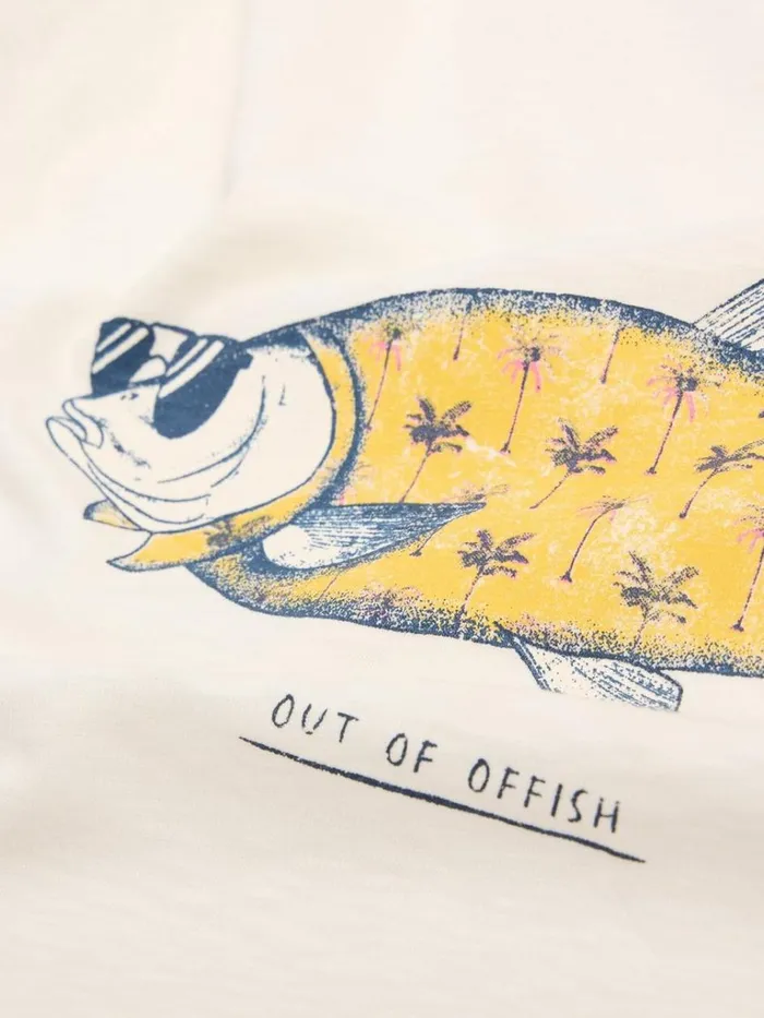 Men TSHIRTS White Stuff Out Of Offish Graphic Tee White Print Men TSHIRTS White Stuff Out Of Offish Graphic Tee White Print