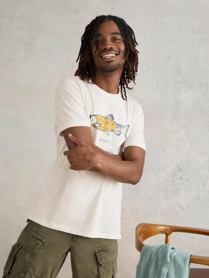 Men TSHIRTS White Stuff Out Of Offish Graphic Tee White Print Men TSHIRTS White Stuff Out Of Offish Graphic Tee White Print