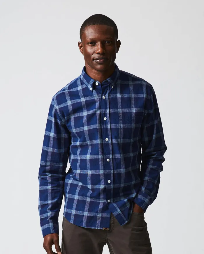 Men Tuscumbia Shirt Bd Indigo Billy Reid Shirting