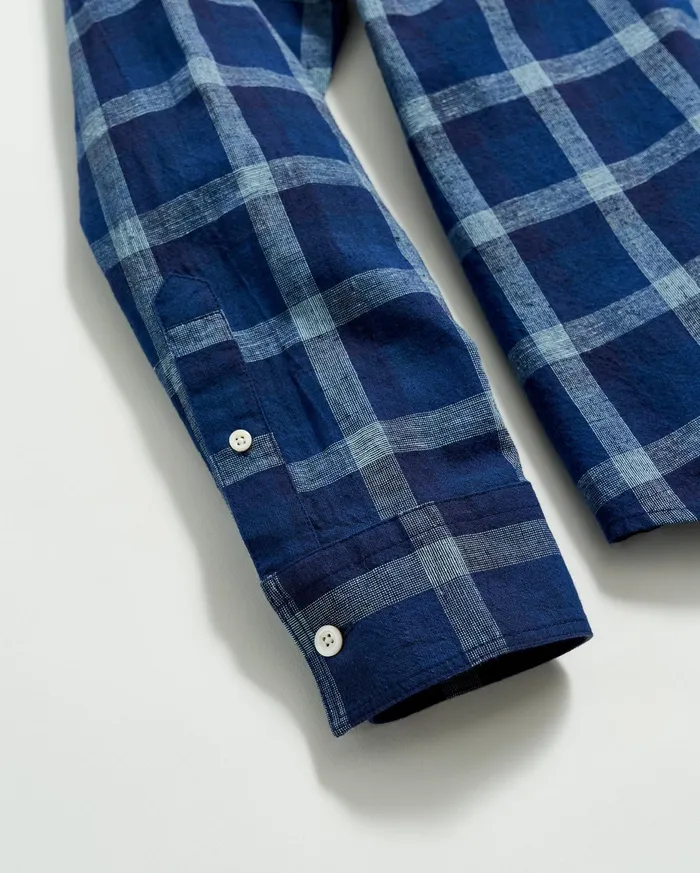Men Tuscumbia Shirt Bd Indigo Billy Reid Shirting