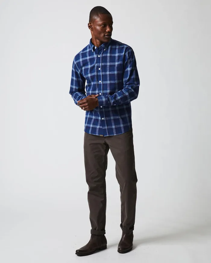 Men Tuscumbia Shirt Bd Indigo Billy Reid Shirting