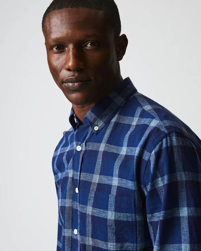 Men Tuscumbia Shirt Bd Indigo Billy Reid Shirting