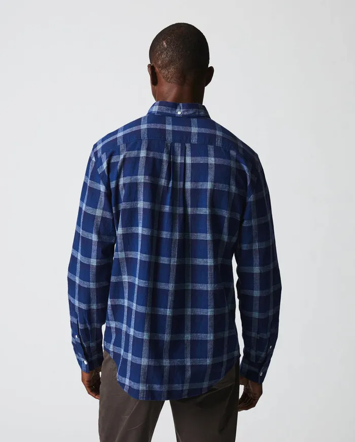 Men Tuscumbia Shirt Bd Indigo Billy Reid Shirting