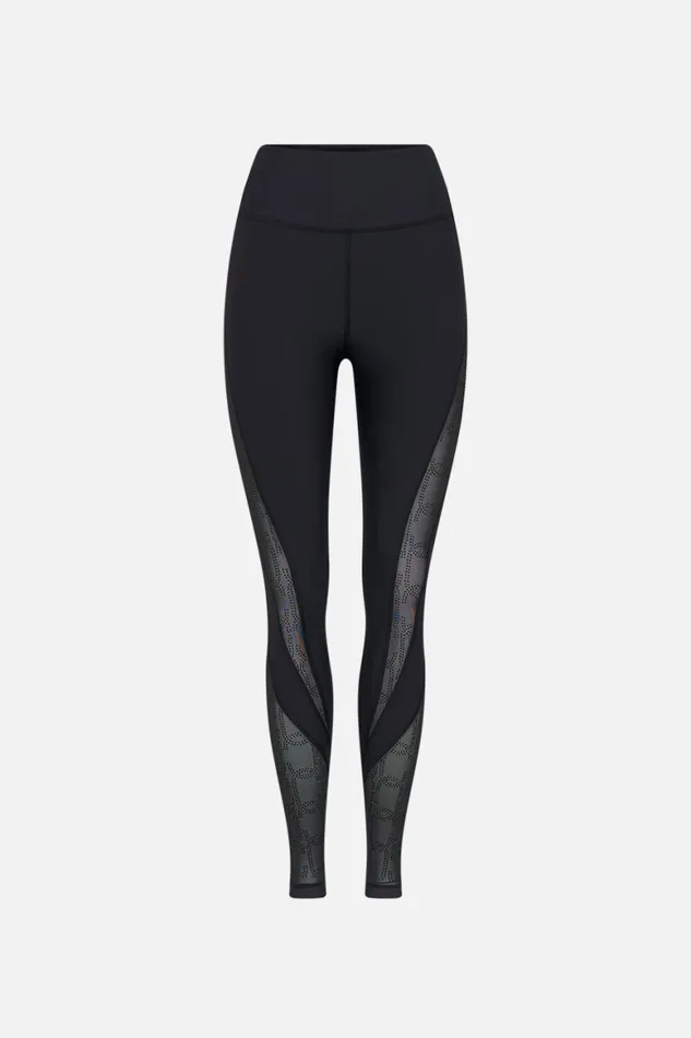 MESH INSERT LEGGING SOLID BLACK Solid Black Womens Camilla Bras and Underwear