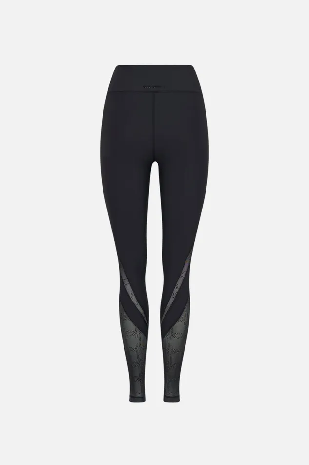 MESH INSERT LEGGING SOLID BLACK Solid Black Womens Camilla Bras and Underwear