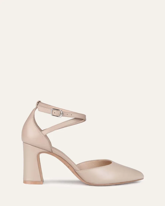 MID HEELS Women jomercer Alma mid heels beige leather