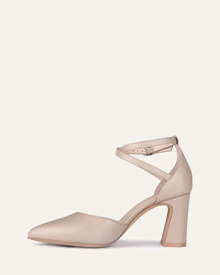 MID HEELS Women jomercer Alma mid heels beige leather MID HEELS Women jomercer Alma mid heels beige leather