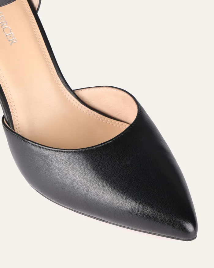 MID HEELS Women jomercer Alma mid heels black leather MID HEELS Women jomercer Alma mid heels black leather