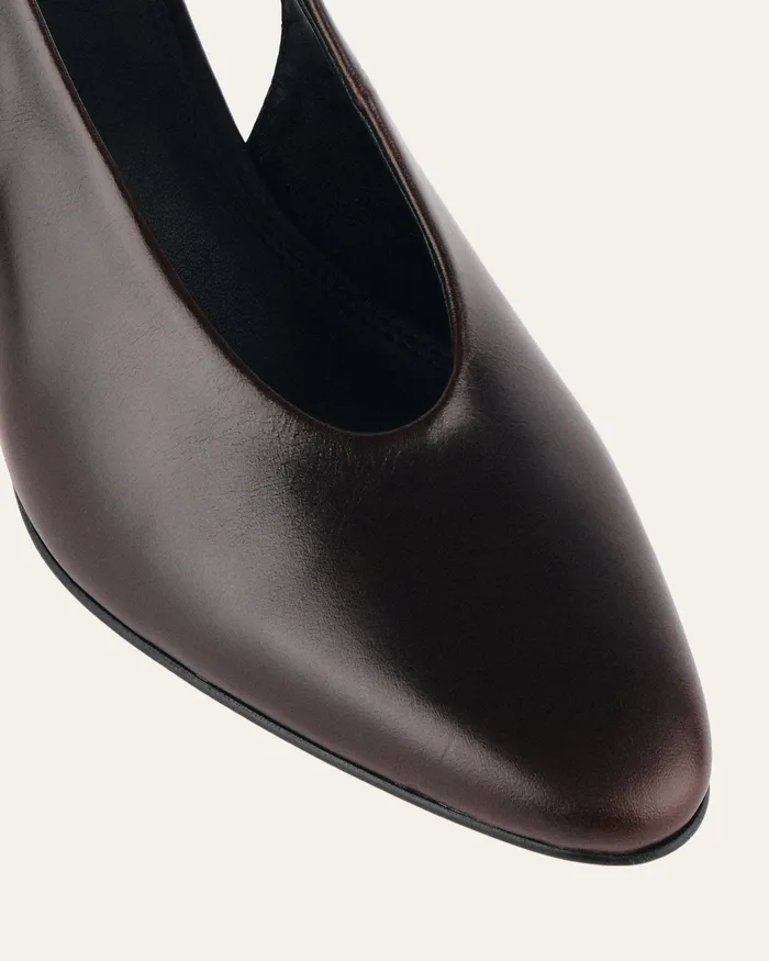 MID HEELS Women jomercer Justine mid heel espresso leather MID HEELS Women jomercer Justine mid heel espresso leather
