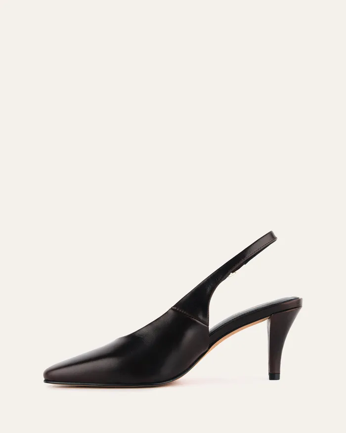 MID HEELS Women jomercer Justine mid heel espresso leather MID HEELS Women jomercer Justine mid heel espresso leather