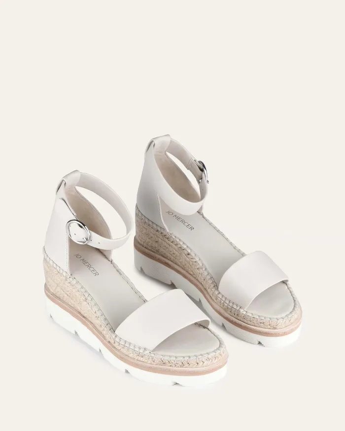 MID SANDALS Kelly mid heel wedges bone leather 8211 jomercer Women MID SANDALS Kelly mid heel wedges bone leather 8211 jomercer Women
