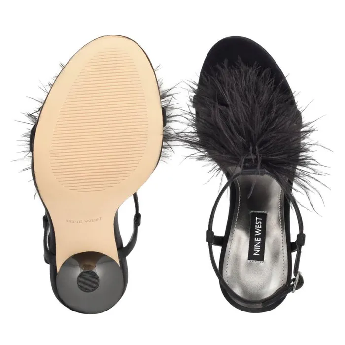 Million Ankle Strap Heeled Sandals Black Women Nine West Heels Million Ankle Strap Heeled Sandals Black Women Nine West Heels