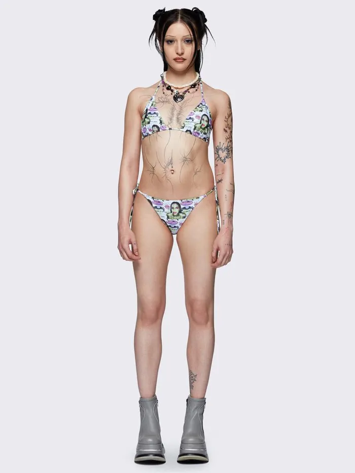Minga X Pepela NYC Tie Side Bikini Bottoms Women Minga London Swimwear
