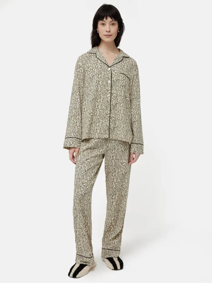 Mini Hydra Coral Pyjama Cream Women Jigsaw Pyjamas and Loungewear