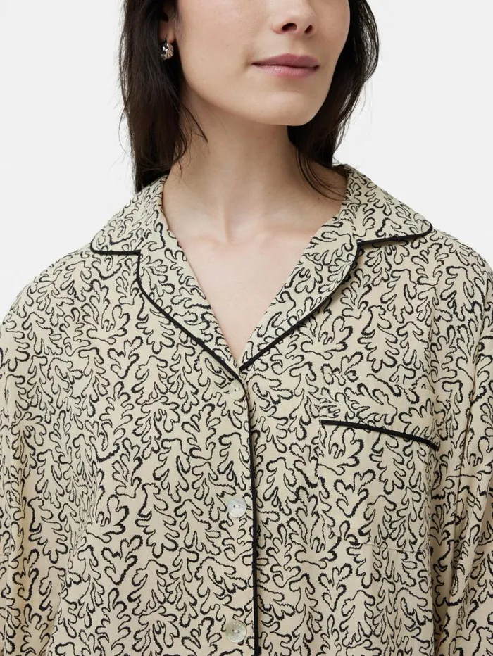 Mini Hydra Coral Pyjama Cream Women Jigsaw Pyjamas and Loungewear