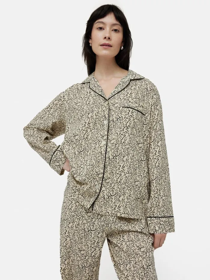 Mini Hydra Coral Pyjama Cream Women Jigsaw Pyjamas and Loungewear