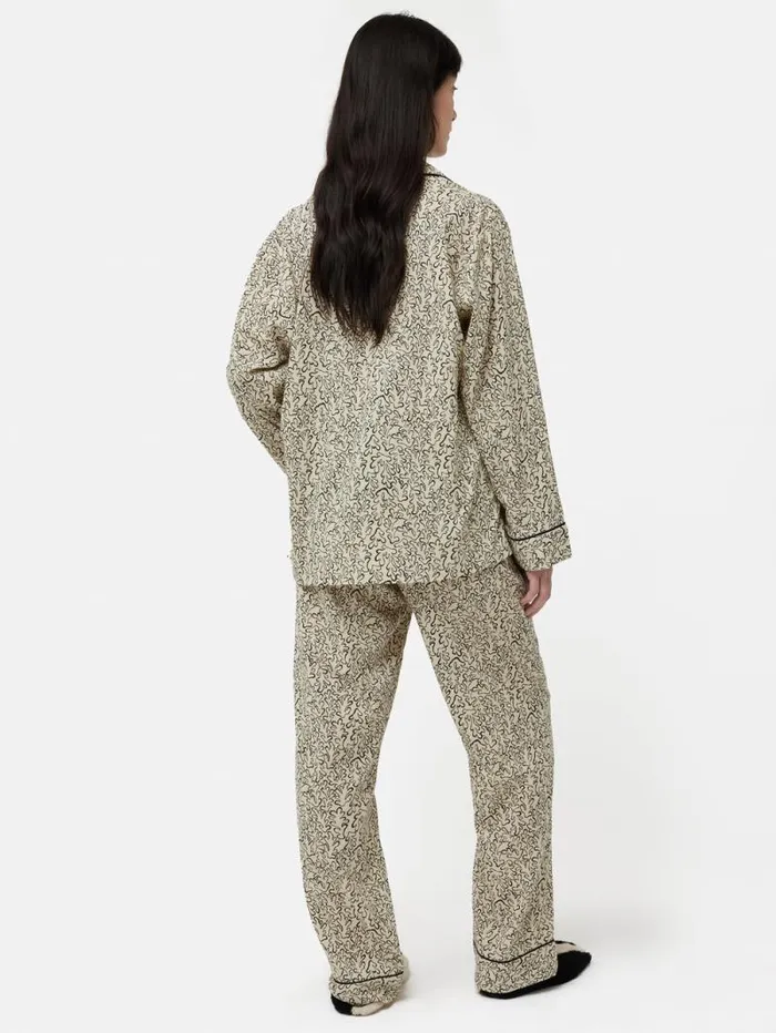 Mini Hydra Coral Pyjama Cream Women Jigsaw Pyjamas and Loungewear