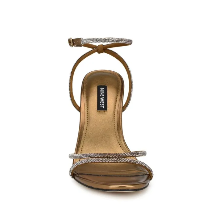 Missey Ankle Strap Sandals Bronze Women Nine West Sandals Missey Ankle Strap Sandals Bronze Women Nine West Sandals