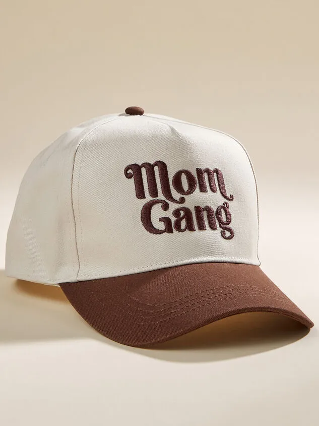 Mom Gang Embroidered Trucker Hat Brown Women Altar039d State Mama