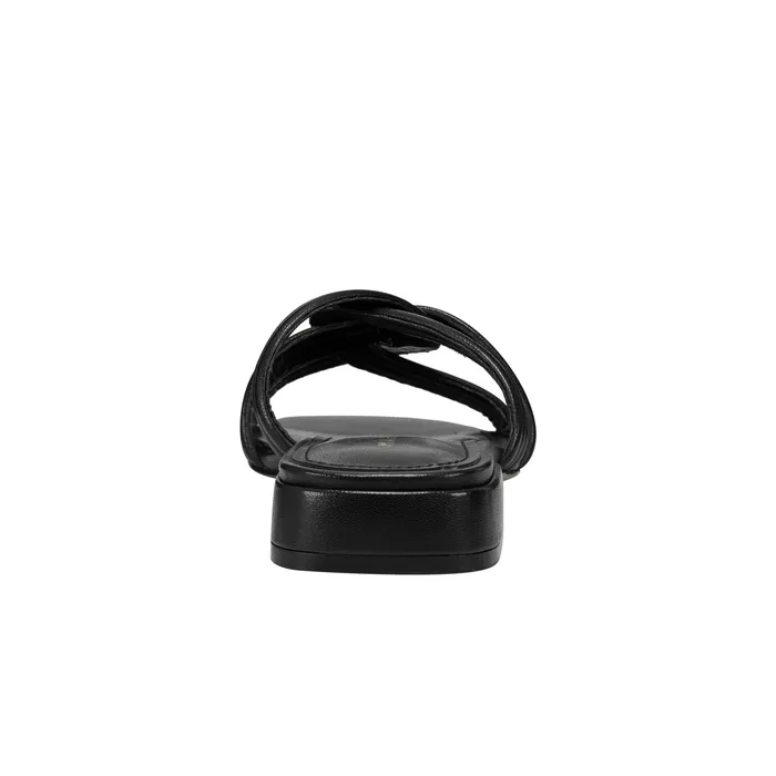 Mules and Slides Women Casara Slide Sandal Black Leather Marc Fisher