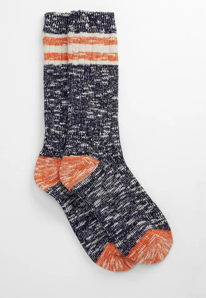 Navy And Orange Crew Socks Women Maurices Socks