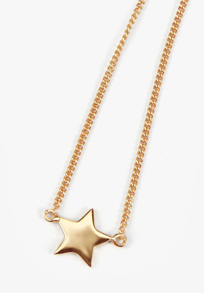 Necklaces Women Hush Hush Star Necklace Gold