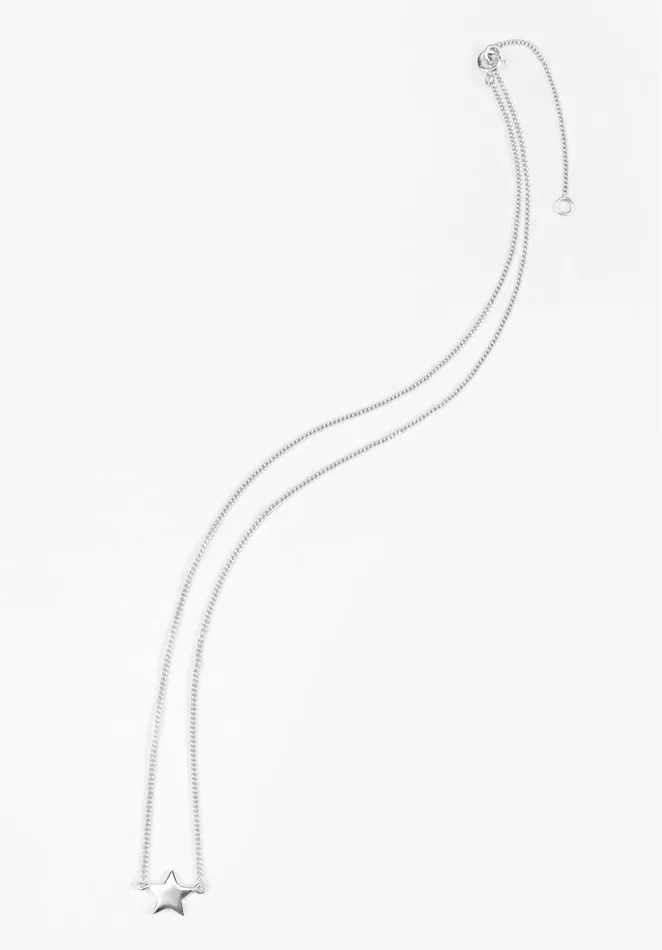 Necklaces Women Hush Hush Star Necklace Silver