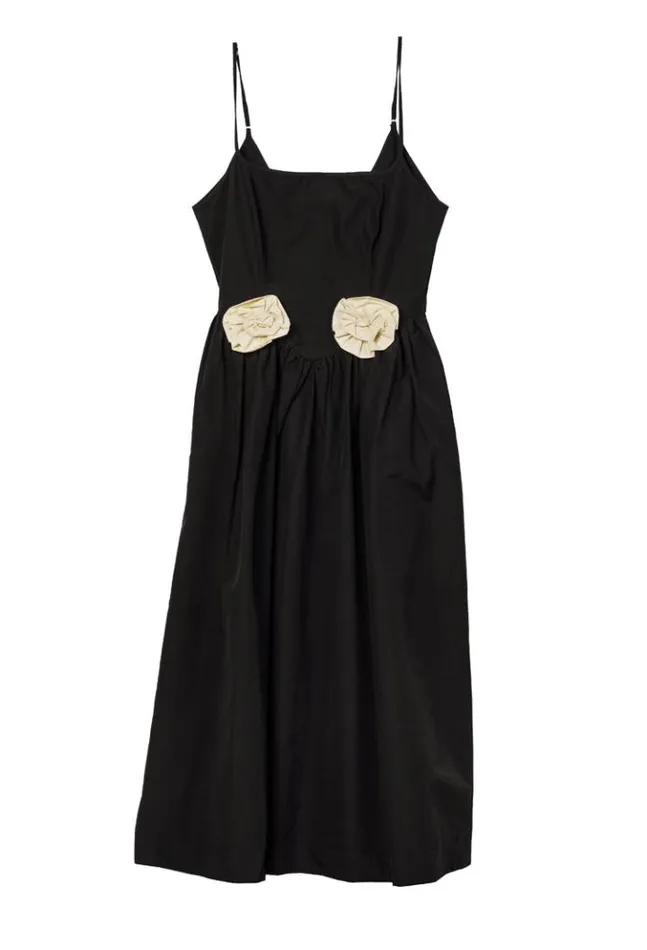 Neroni Dress Black Rosette Women Ciao Lucia Black Dresses