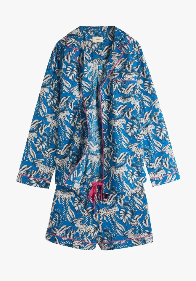 Nightwear Women Hush Elsa Printed Short Pyjamas Jungle Leopardblue