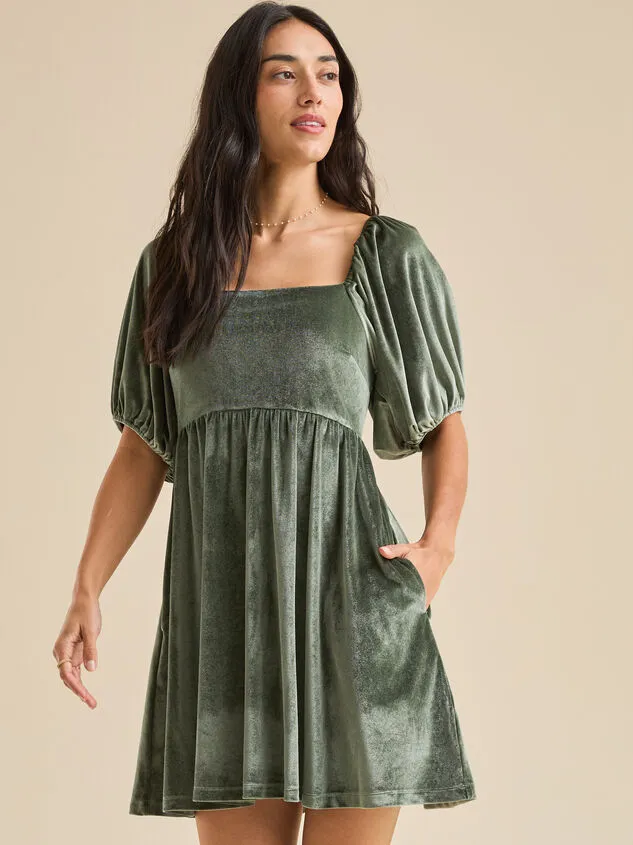 Noelle Velvet Mama Babydoll Dress Pinegreen Women Altar039d State Mama Noelle Velvet Mama Babydoll Dress Pinegreen Women Altar039d State Mama