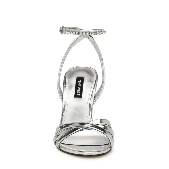 Noras Dress Sandals Silver Women Nine West Sandals Noras Dress Sandals Silver Women Nine West Sandals