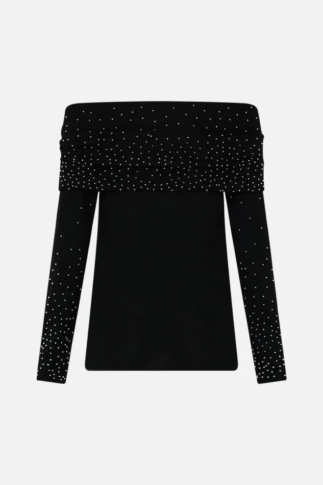 OFF SHOULDER KNIT TOP MAGIC IN THE MANUSCRIPTS Magic In The Manuscripts Womens Camilla Knitwear