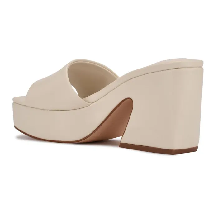 Oklee Platform Slide Sandals Chic Cream Women Nine West Sandals Oklee Platform Slide Sandals Chic Cream Women Nine West Sandals
