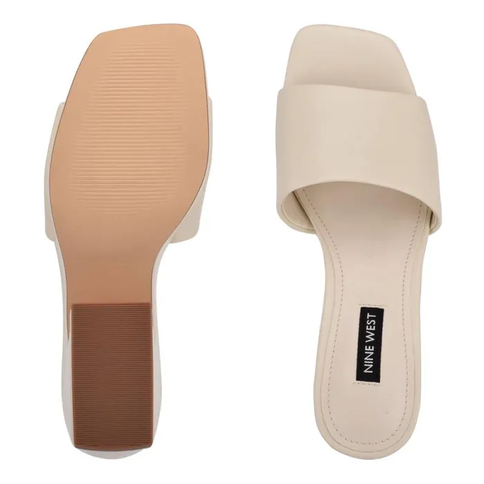 Oklee Platform Slide Sandals Chic Cream Women Nine West Sandals Oklee Platform Slide Sandals Chic Cream Women Nine West Sandals