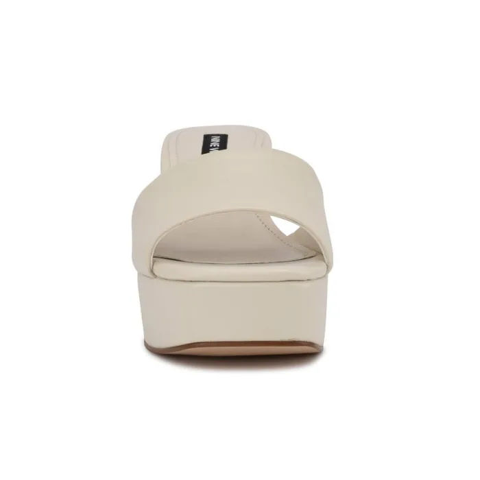 Oklee Platform Slide Sandals Chic Cream Women Nine West Sandals Oklee Platform Slide Sandals Chic Cream Women Nine West Sandals