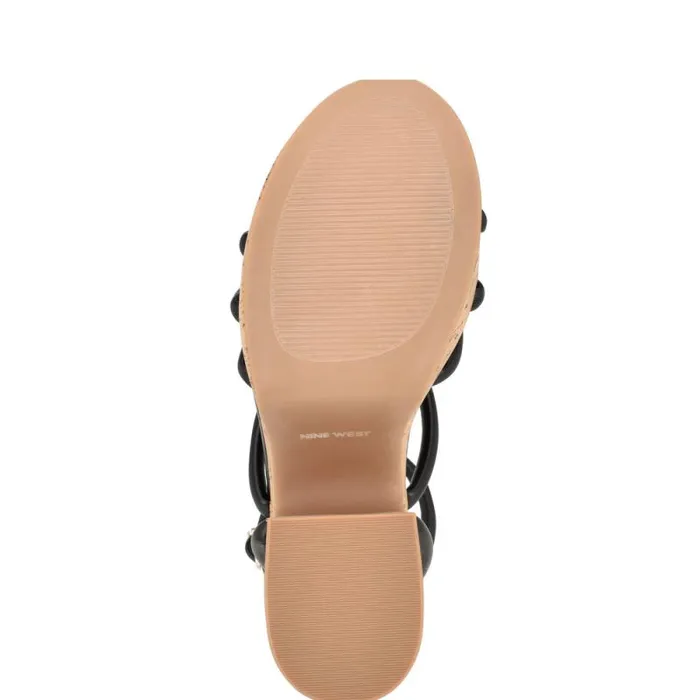 Olander Knotted Platform Sandals Black Women Nine West Sandals Olander Knotted Platform Sandals Black Women Nine West Sandals