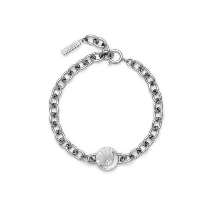 Olivia Burton Bracelets Women Celestial Sun Silver Tone Bracelet