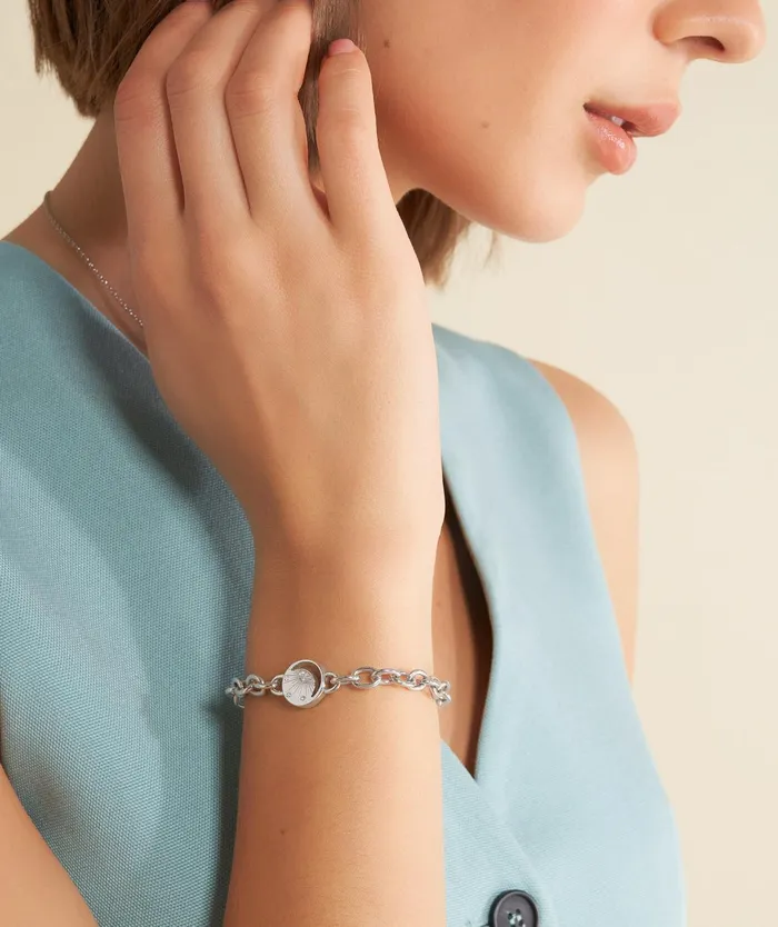 Olivia Burton Bracelets Women Celestial Sun Silver Tone Bracelet