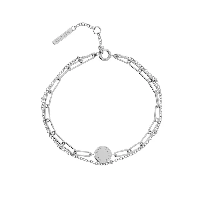 Olivia Burton Bracelets Women Illusion Silver Stacking Bracelet