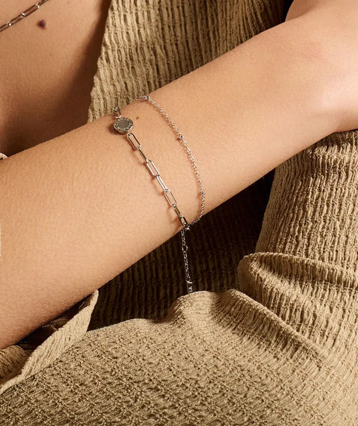 Olivia Burton Bracelets Women Illusion Silver Stacking Bracelet