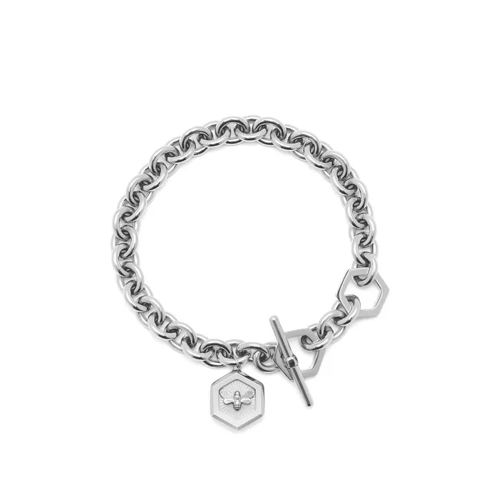 Olivia Burton Bracelets Women Minima Bee Silver Toggle Bracelet